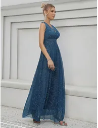 Leely Elegant V Neck Sleeveless A-line Party Dress - 2
