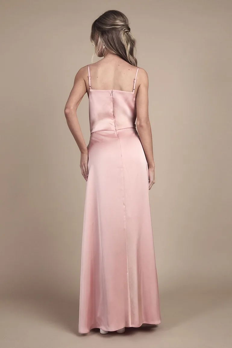 فستان كوست فاشن زهري طول الأرض بقصة مستقيمة - 2