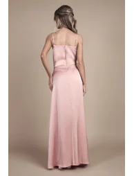 فستان كوست فاشن زهري طول الأرض بقصة مستقيمة - 2