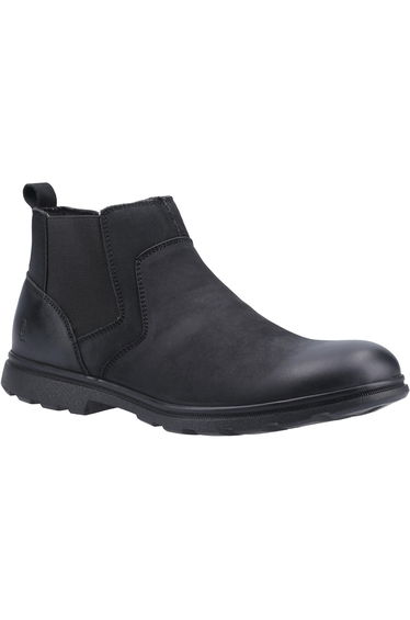 Hush Puppies Mens Tyrone Nappa Leather Boots - Black