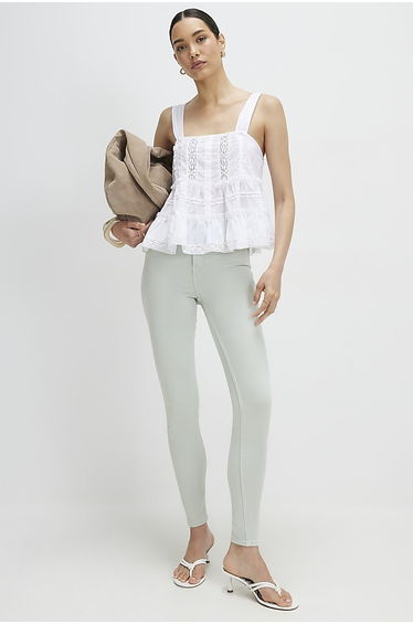 Green Super Skinny Sculpt Jeans