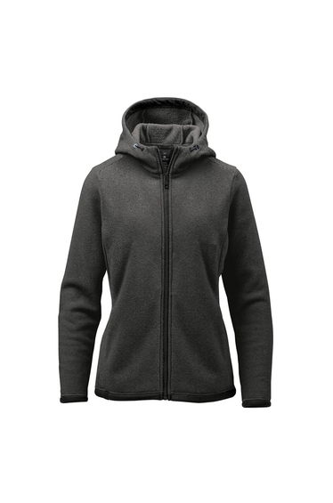 Stormtech Womens/Ladies Medusa Fleece Full Zip Hoodie - Charcoal