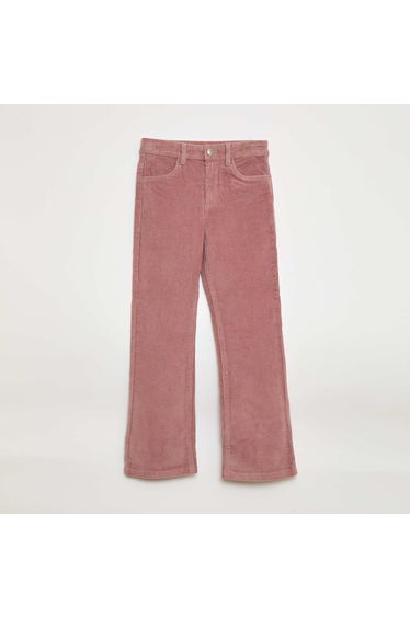 Flare Velvet Trousers PINK