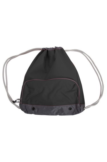 Bagbase Athleisure Water Resistant Drawstring Sports Gymsac Bag (Pack of 2) - Black