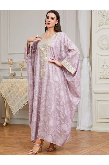 Women Sequin Embroidered Kaftan