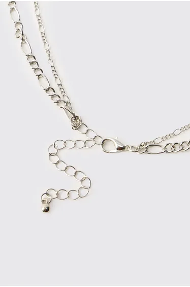 قلادة بوهو مان باللون الفضي