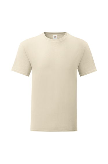 Fruit Of The Loom Mens Iconic T-Shirt - Natural