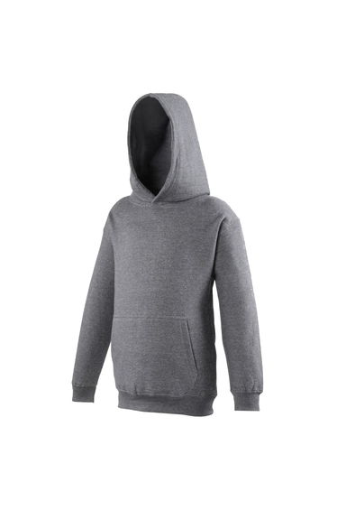 Awdis Kids Unisex Hooded Sweatshirt / Hoodie / Schoolwear - Charcoal