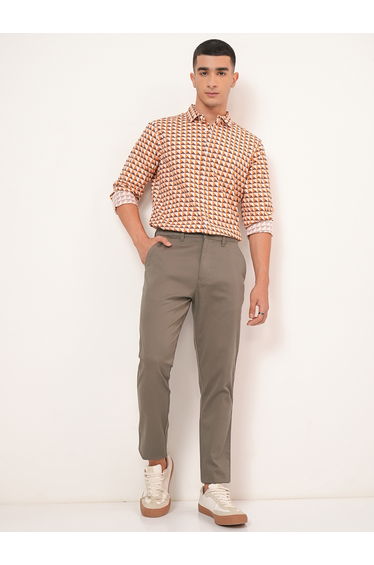 Mid Rise Regular Fit Chino Trousers