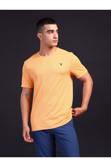 Men Solid Slim Fit Crew Neck T-Shirt