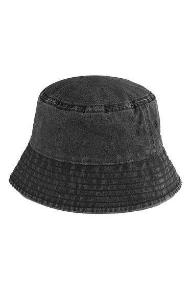 Beechfield Unisex Adult Vintage Bucket Hat - Vintage Black