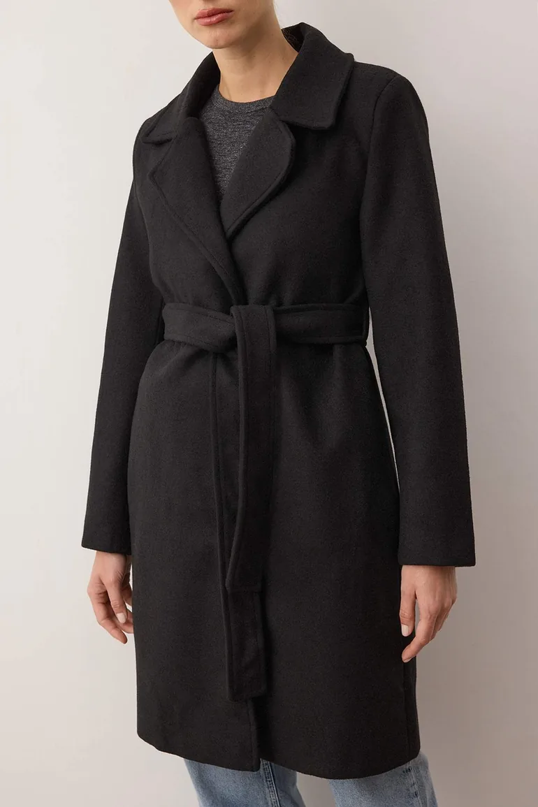 Coat - Black - Basic - 2