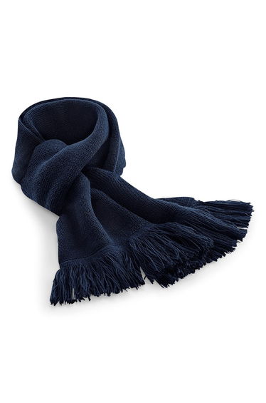 Beechfield Unisex Classic Knitted Scarf - French Navy