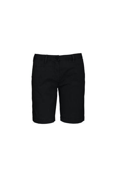 Kariban Womens/Ladies Washed Effect Bermuda Shorts - Washed Charcoal