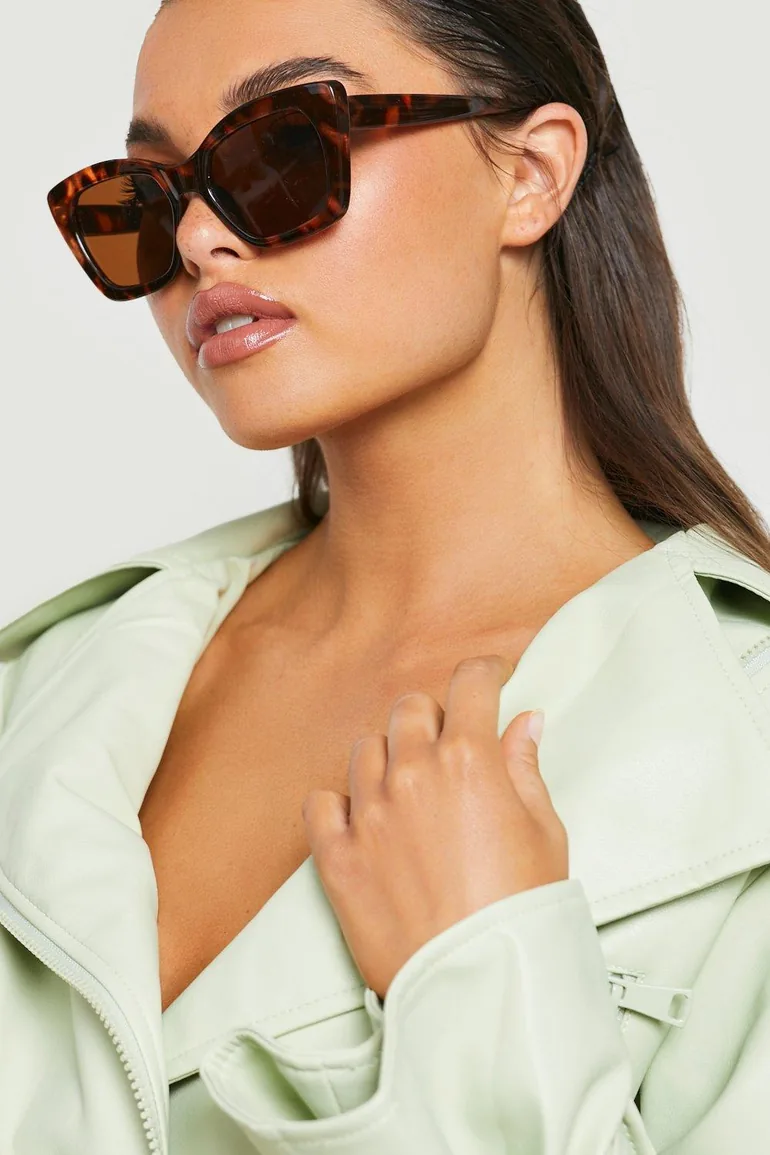 Tortoise Shell Cat Eye Sunglasses - multi - 1