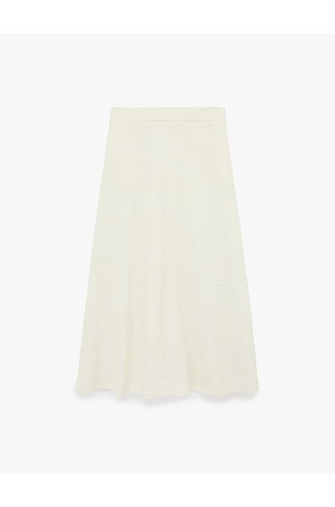 Floral Textured Skirt