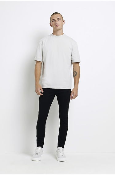 Black spray on skinny fit jeans
