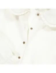Organic Cotton Muslin Blouse with Peter Pan Collar - 4