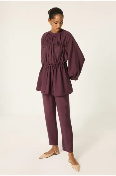 SHIRRED MODAL SUIT