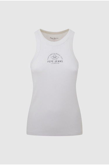 Kate Rib Vest White