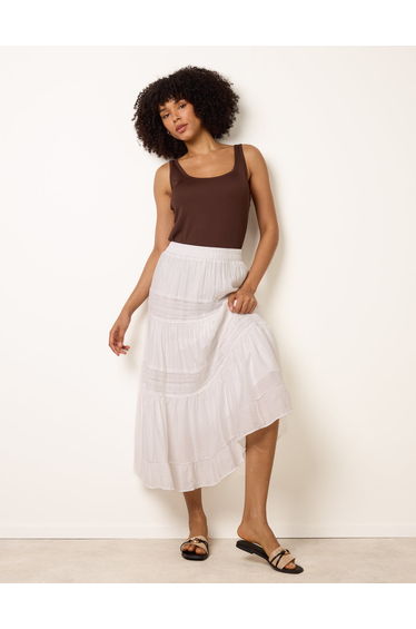 Tiered Maxi Skirt