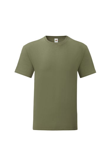 Fruit of the Loom Mens Iconic Premium Ringspun Cotton T-Shirt - Classic Olive