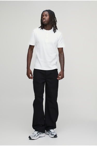 Basic Relaxed Fit Jeans - true black