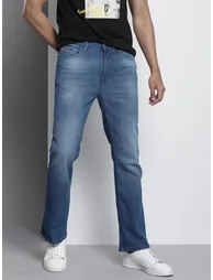 Men Bootcut Fit Solid Jeans - 1