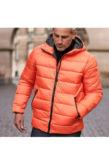 Tee Jays Adult Lite Hooded Padded Jacket - Dusty Orange