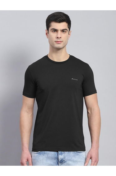 Slogan Print Round Neck Short Sleeve T-Shirt
