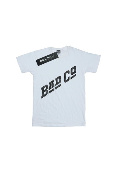 Bad Company Mens Distressed Logo T-Shirt - White
