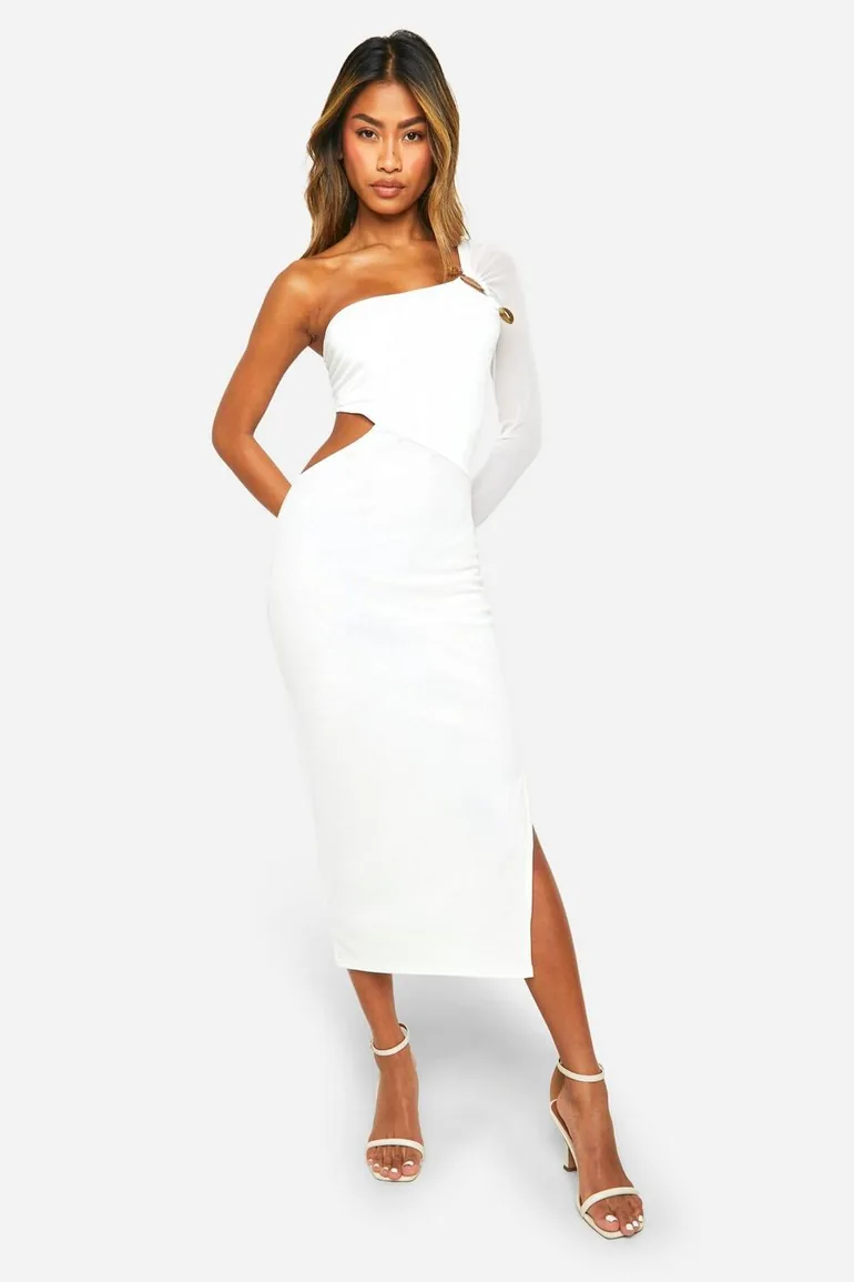 Mesh Bead Trim Midaxi Dress - 2
