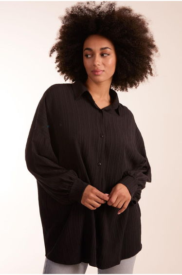 Crinkle Oversized Shirt