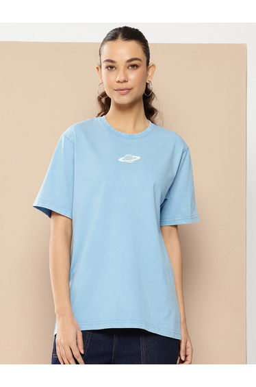 Women Acid Washed Oversized T-Shirt