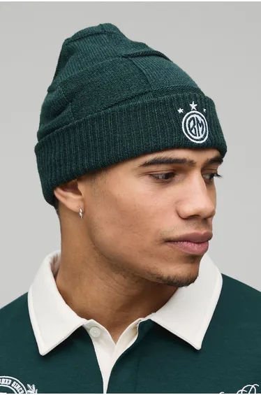 Circa 98 Crest Checkerboard Beanie - forest