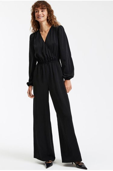 Recycled Long Sleeve Jumpsuit, Length 30"