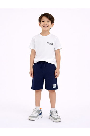 Boys Surfboard Print T-Shirt and Shorts Set