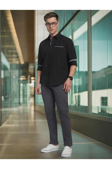 Men Classic Regular Fit Casual Shirt