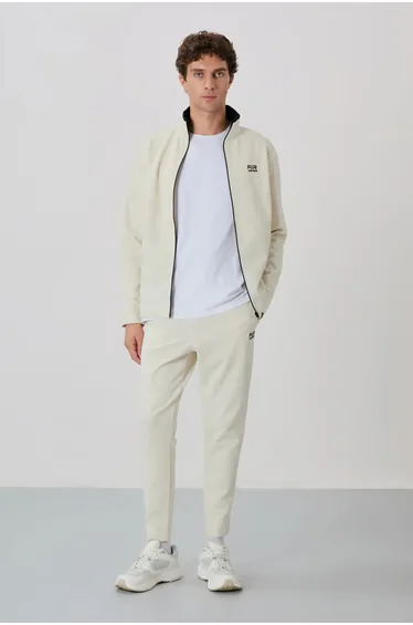 TOMMY Men's Zip-collar Sweatshirt And Pants Set