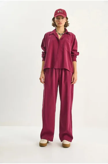 LUCCI Shirt-Pants Two-Piece Coord Set