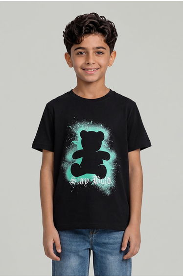 Kids Bear Graphic T Shirt