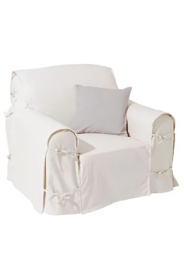 Cotton Canvas Armchair Cover