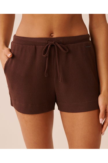 Ribbed Knit Shorts
