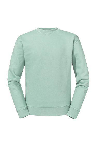 Russell Mens Authentic Plain Sweatshirt - Eucalyptus