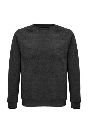SOLS Unisex Adult Space Organic Raglan Sweatshirt - Charcoal Marl
