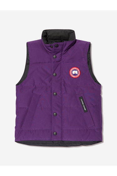Kids Down Padded Vanier Vest in Purple