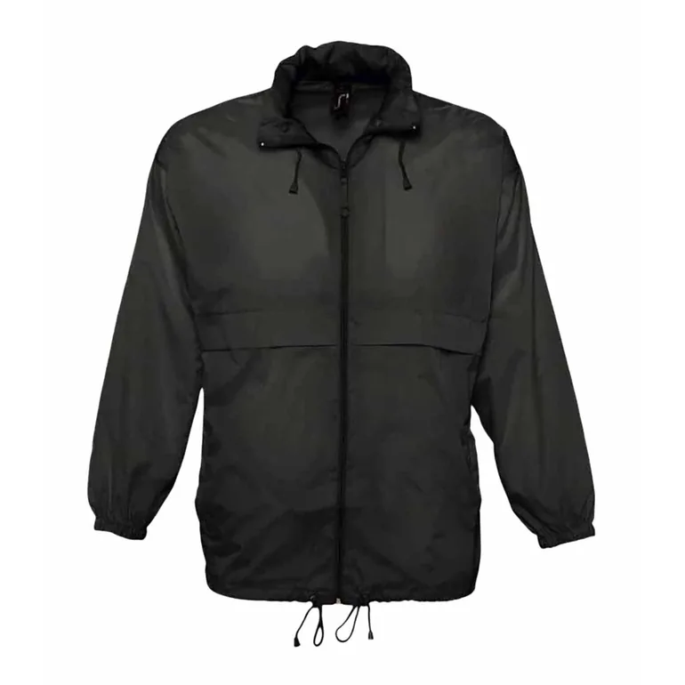 SOLS Surf Windbreaker Lightweight Jacket - Black - 2