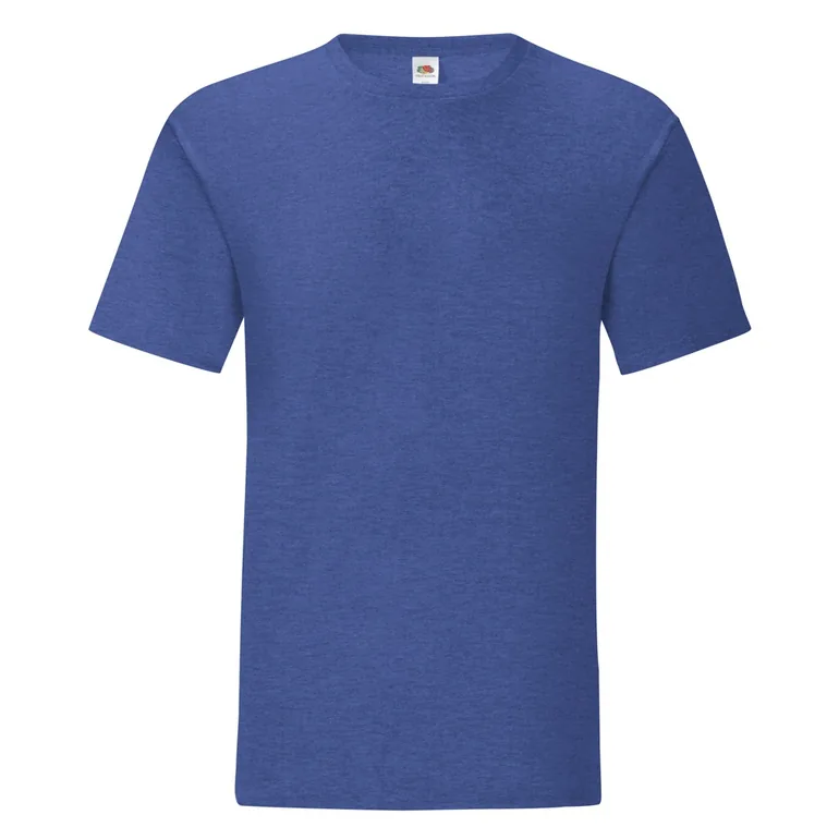 Fruit Of The Loom Mens Iconic T-Shirt - Heather Royal