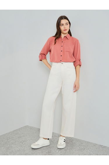 Women High Rise Barrel Fit Jeans