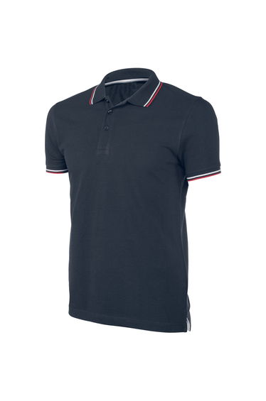 Kariban Mens Contrast Short Sleeve Polo Shirt - Navy